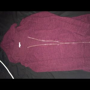 Maroon zip up jacket